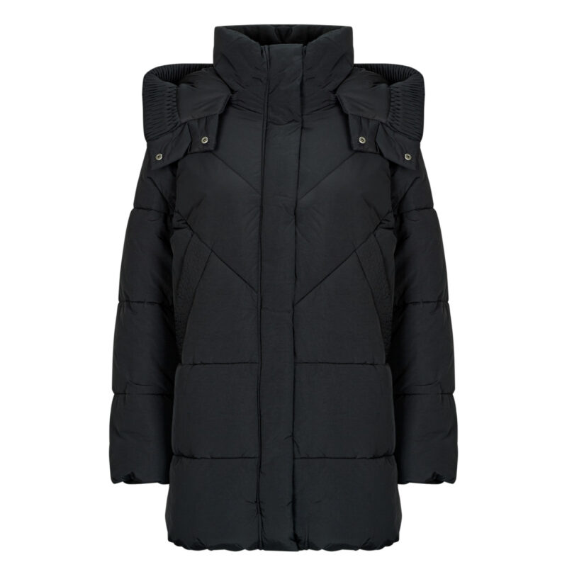 Duvet Guess ELEONOR HOODIE Black Women's Down Jackets - 1