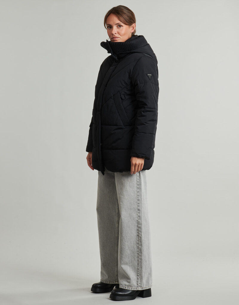 Duvet Guess ELEONOR HOODIE Black Women's Down Jackets - 3