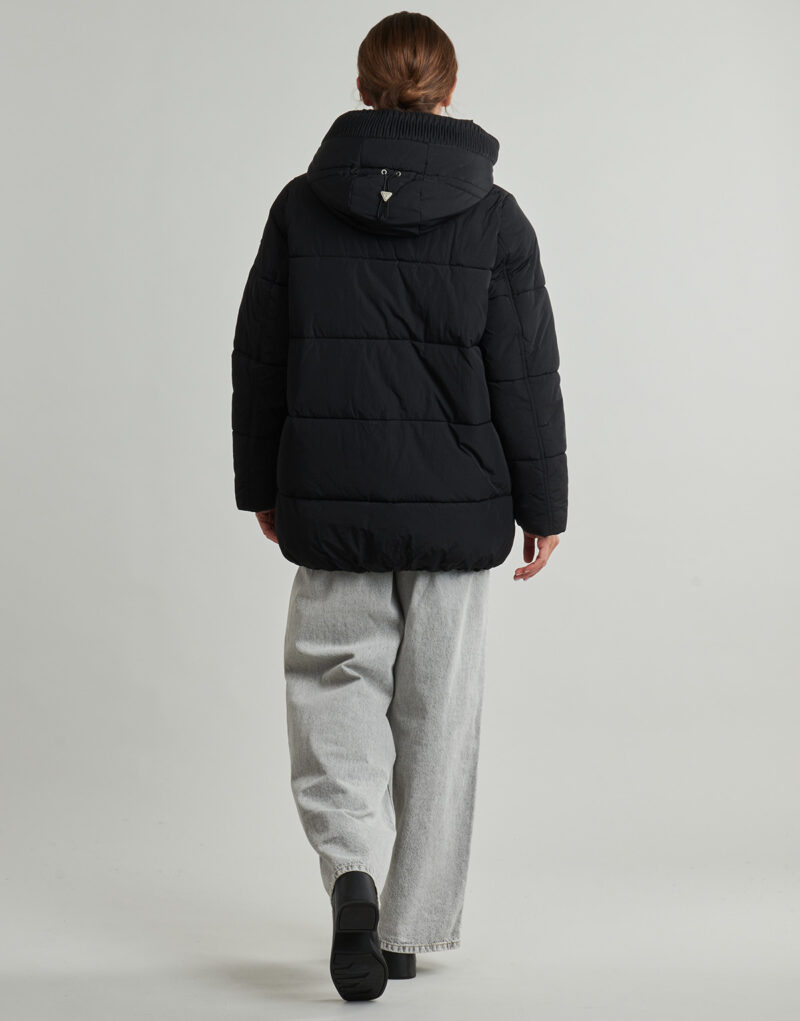 Duvet Guess ELEONOR HOODIE Black Women's Down Jackets - 4