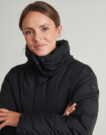 Duvet Guess ELEONOR HOODIE Black Women's Down Jackets - 5