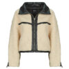 Mantella Only ONLPATTI LIFE TEDDY SHORT Beige Mantelle Donna