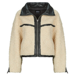 Mantella  Only  ONLPATTI LIFE TEDDY SHORT  Beige -  Mantelle Donna