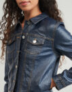 Giacca in pelle Only ONLCITA L/S COATED Marine Giacche in pelle Donna - 5