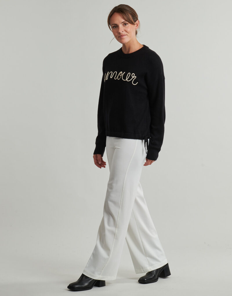Felpe Only ONLKATIA LS TEXT Nero Felpe Donna - 3