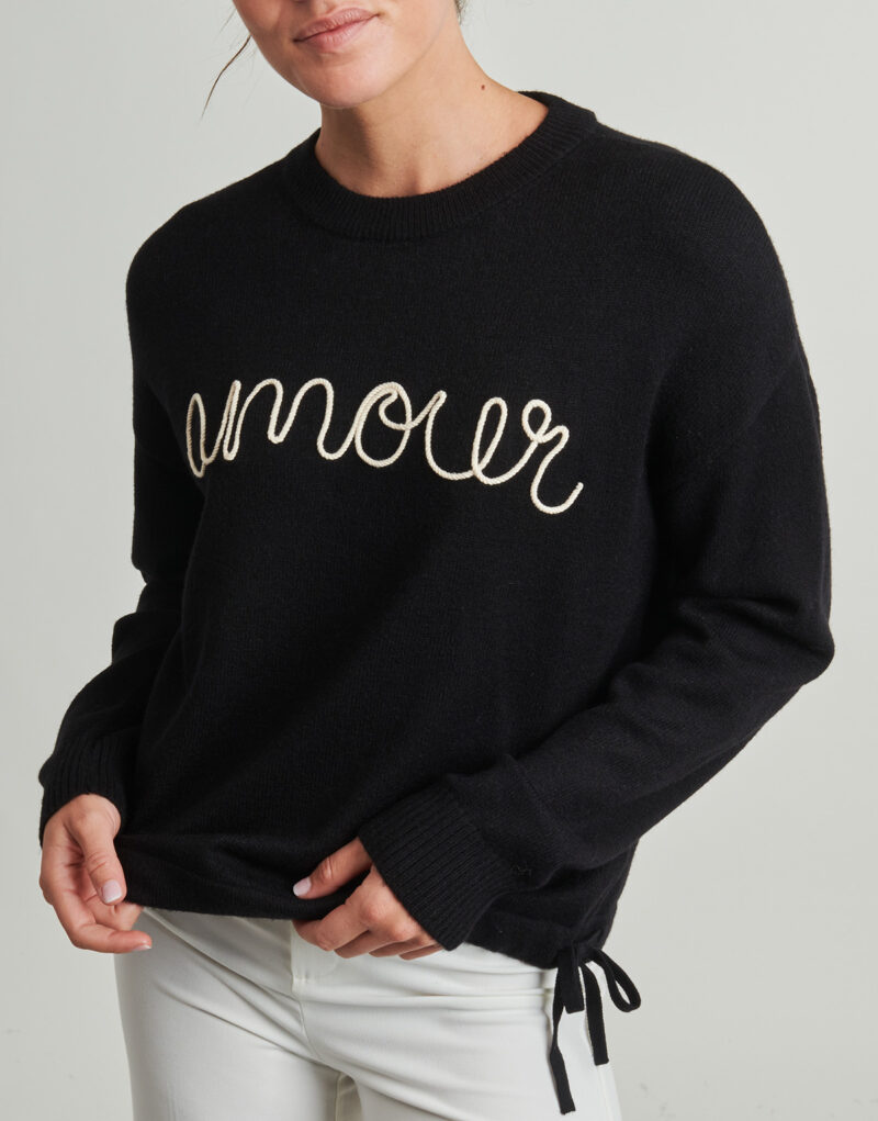 Felpe Only ONLKATIA LS TEXT Nero Felpe Donna - 5
