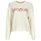 Felpe Only ONLKATIA LS TEXT Bianco Felpe Donna - 1