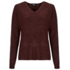 Maglione Only ONLCAMILLA V-NECK L/S PULLOVER KNT Bordeaux Maglioni Donna