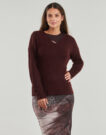 Pullover Only ONLCAMILLA V-Ausschnitt Langarm-Pullover Strick Bordeaux Damenpullover - 2
