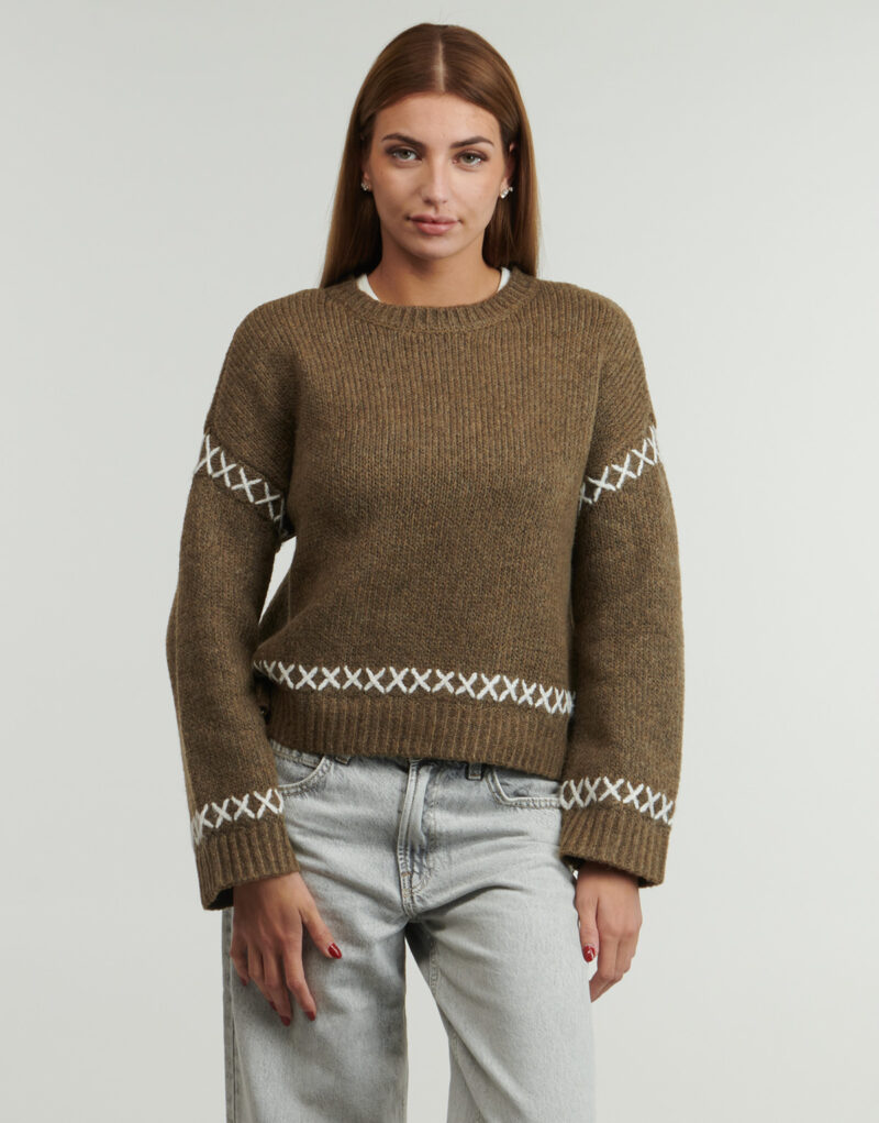 Maglione Only ONLAMANDA Marrone Maglioni Donna - 2