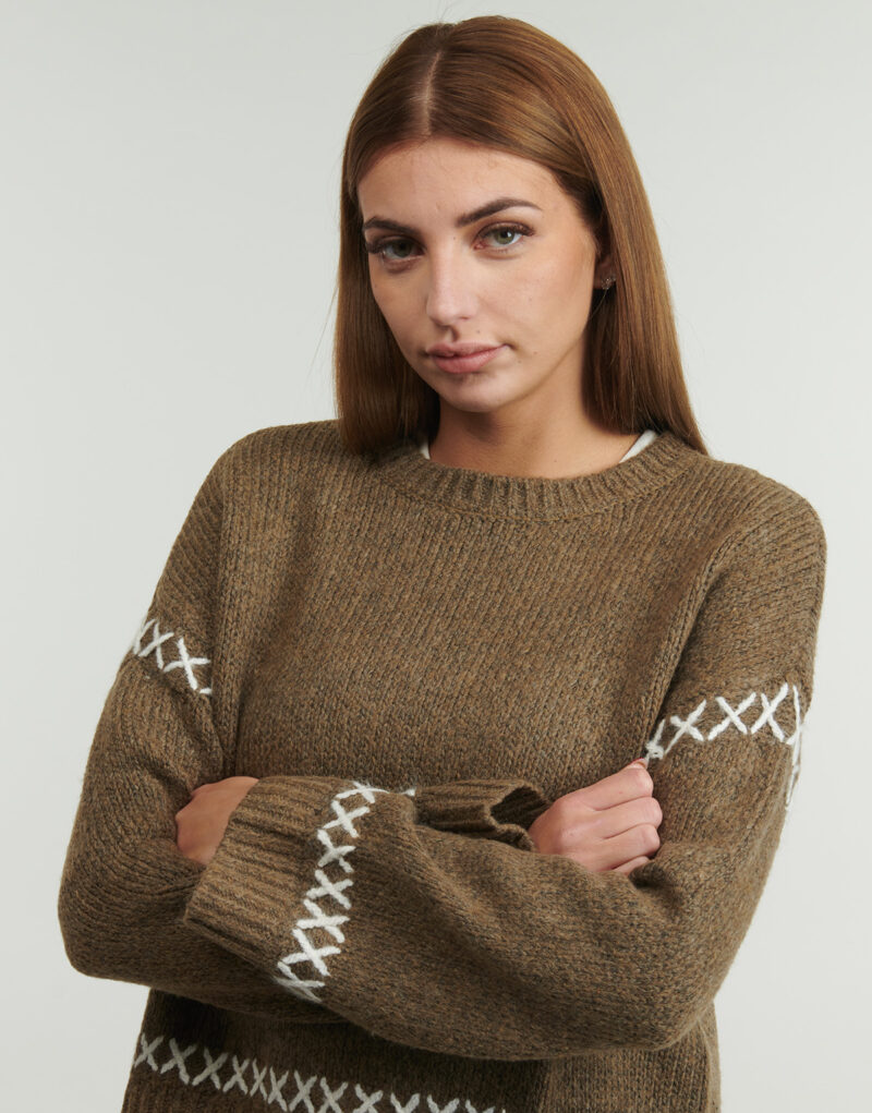 Maglione Only ONLAMANDA Marrone Maglioni Donna - 5
