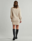 Abito corto  Only  ONLEMMA LIFE LS BUTTON  Beige -  Abiti corti Donna - 4
