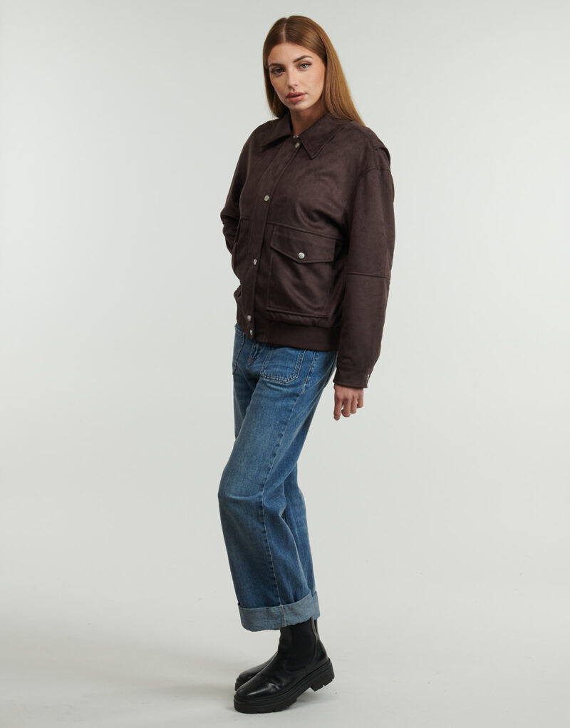 Giubbotto Only ONLNALA LIFE FAUX SUEDE Marrone Giubbotti Donna - 3