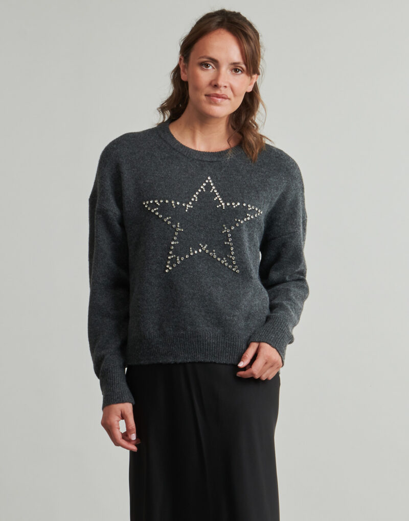 Jumper Only ONLRENATA Grey Women's Sweaters - 2