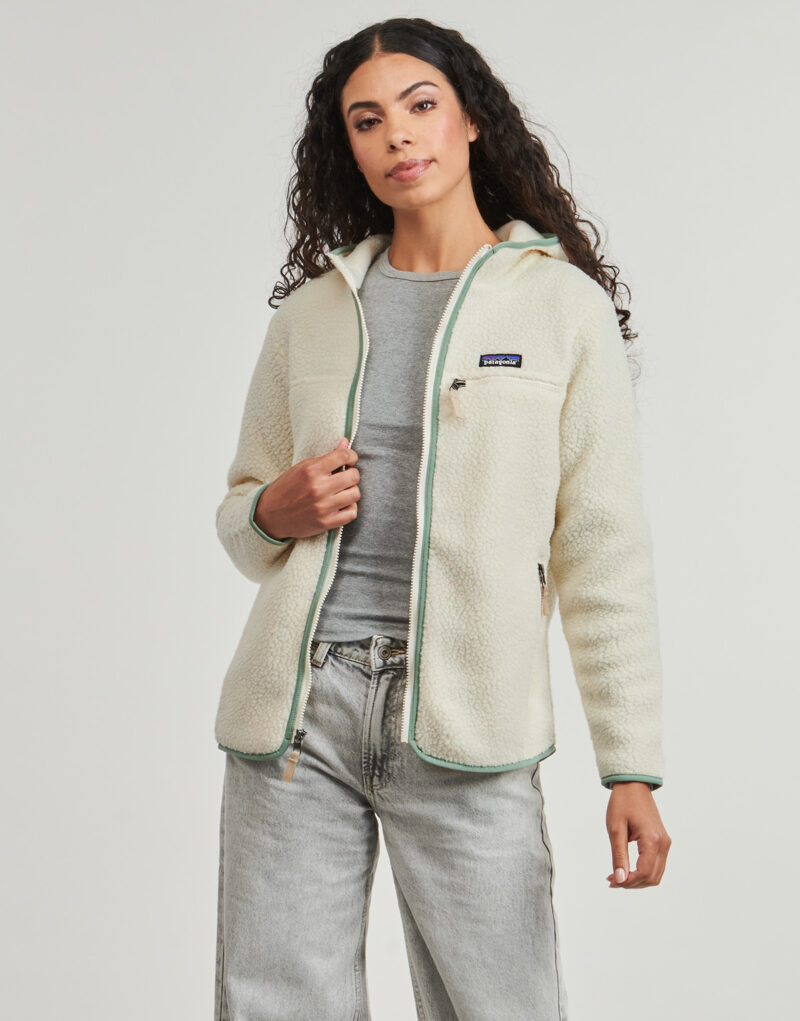 Sweat-shirt &agrave; capuche Patagonia W'S RETRO PILE beige pour femme - 2