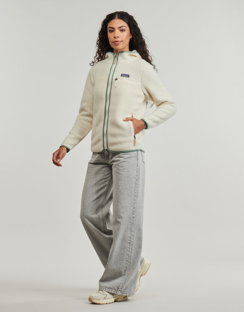 Sweat-shirt &agrave; capuche Patagonia W'S RETRO PILE beige pour femme - 3