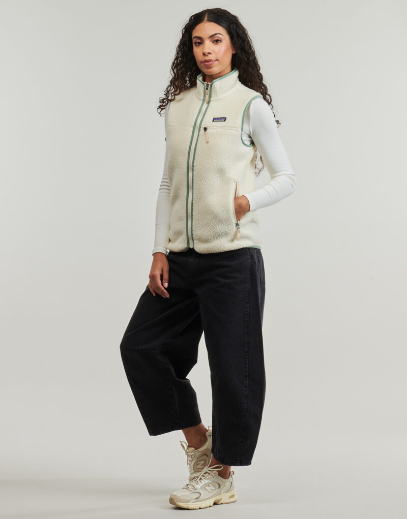 Sweat-shirt sans manches Patagonia W'S RETRO PILE GEST beige pour femme - 3