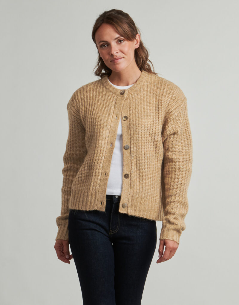 Gilet / Cardigan  Levis  LUNA SHELL BUTTON CARDI  Beige -  Gilet / Cardigan Donna - 2