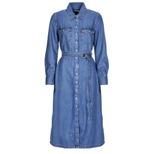 Abito   Levis  QUINCEY LS MAXI DRESS  Blu -   Abiti Lunghi Donna