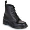 Dr. Martens 1460 Croco 8 Eye Boot Black New Vibrance Croco Nero Stivaletti Donna