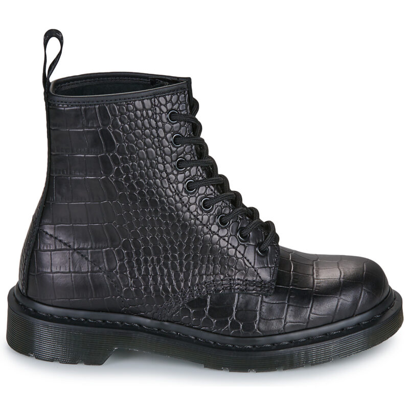 Dr. Martens 1460 Croco 8 Eye Boot Black New Vibrance Croco Nero Stivaletti Donna - 2