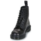 Dr. Martens 1460 Croco 8 Eye Boot Black New Vibrance Croco Nero Stivaletti Donna - 3