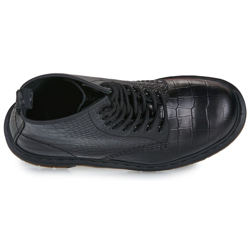 Dr. Martens 1460 Croco 8 Eye Boot Black New Vibrance Croco Nero Stivaletti Donna - 6