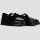 Dr. Martens Ballerines Elphie MJ Mary Jane noires New Vibrance Croco Nero pour femmes - 2