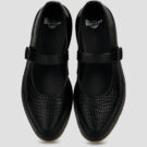 Dr. Martens Ballerines Elphie MJ Mary Jane noires New Vibrance Croco Nero pour femmes - 5