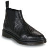 Dr. Martens Bianca II Chelsea Boot Black New Vibrance Croco Nero Stivaletti Donna