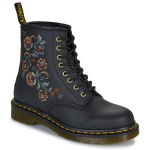 Dr. Martens  1460 Vonda TF 8 Eye Boot Black Genix Nappa  Nero -  Stivaletti Donna