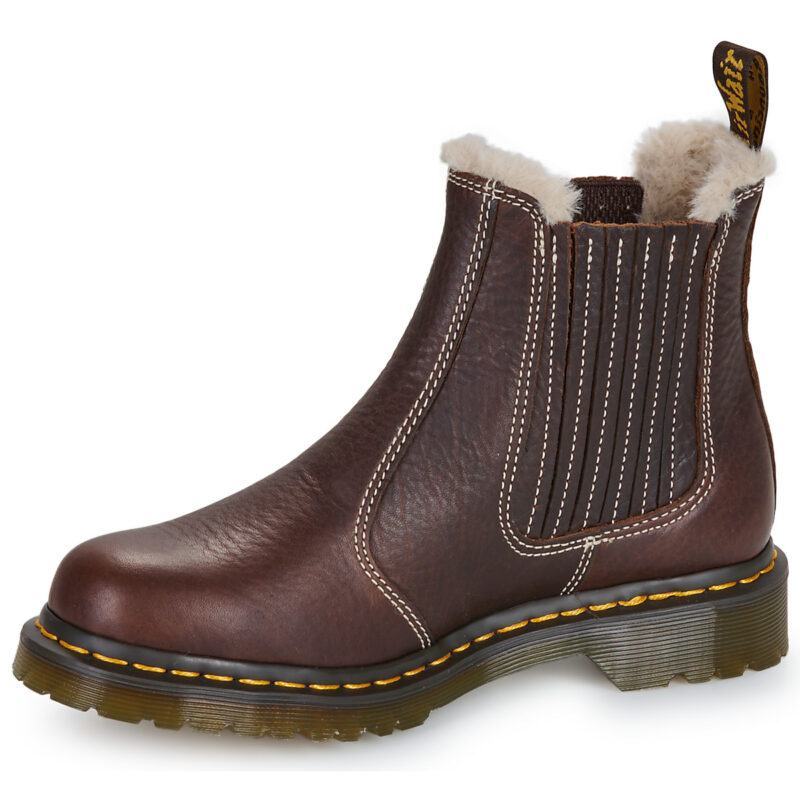 Dr. Martens 2976 Leonore II Chelsea Boot Dark Brown Grizzly Marrone Stivaletti Donna - 4