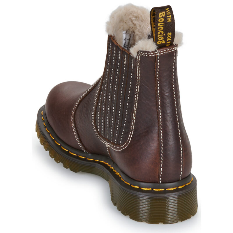 Dr. Martens 2976 Leonore II Chelsea Boot Dark Brown Grizzly Marrone Stivaletti Donna - 5