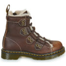 Dr. Martens 1460 Lace to Toe Boot Dark Brown Grizzly Marrone Stivaletti Donna - 2