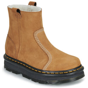Dr. Martens  ZebZag Rigger WL Rigger Boot Desert Brown Milled Nubuck WP  Marrone -  Stivaletti Donna