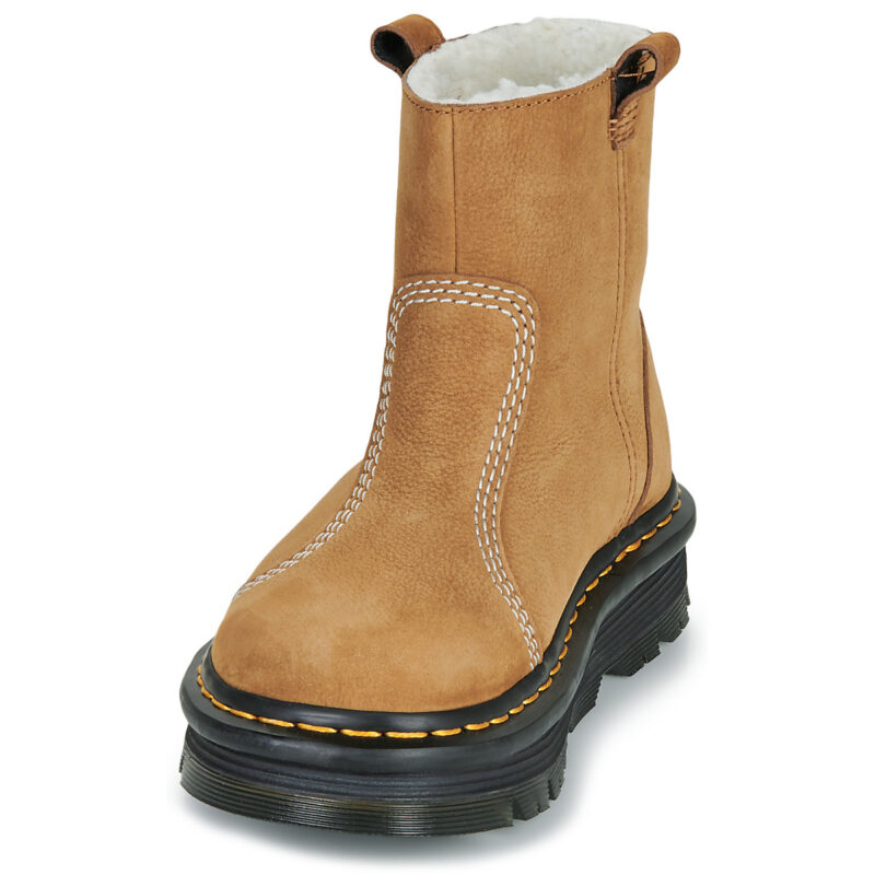 Dr. Martens ZebZag Rigger WL Rigger Boot Desert Brown Milled Nubuck WP Marrone Stivaletti Donna - 3