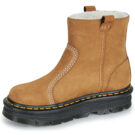 Dr. Martens ZebZag Rigger WL Rigger Boot Desert Brown Milled Nubuck WP Marrone Stivaletti Donna - 4