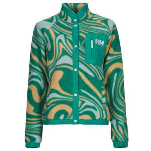 Felpa  Helly Hansen  W IMPERIAL PRINTED PILE SNAP  Verde -  Felpe Donna