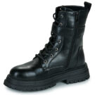 Buffalo LENNOX LACE UP MID Nero Stivaletti Donna - 4