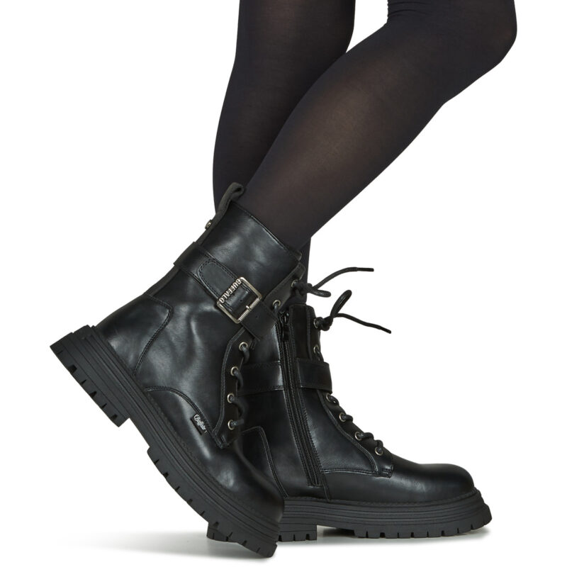Buffalo LENNOX LACE UP MID Nero Stivaletti Donna - 8