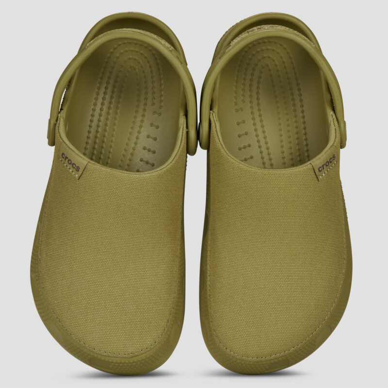 Crocs Classic Crafted Clog Kaki Zoccoli Donna - 5