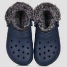 Crocs  Classic Fleece Lined Clog  Blu -  Zoccoli Donna - 5