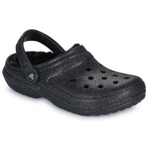 Crocs  Classic Fuzz Lined Glitter Clog  Nero -  Zoccoli Donna