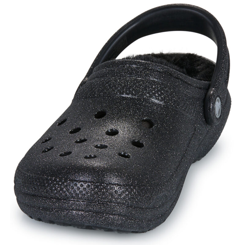 Crocs  Classic Fuzz Lined Glitter Clog  Nero -  Zoccoli Donna - 3