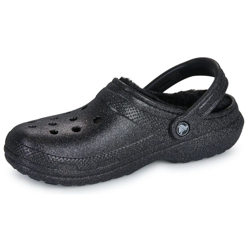 Crocs  Classic Fuzz Lined Glitter Clog  Nero -  Zoccoli Donna - 4