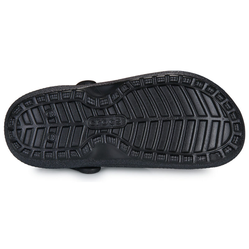 Crocs  Classic Fuzz Lined Glitter Clog  Nero -  Zoccoli Donna - 7