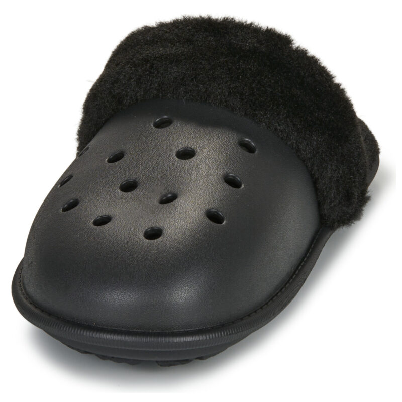 Crocs Classic Fuzz Scuff Nero Pantofole Donna - 3
