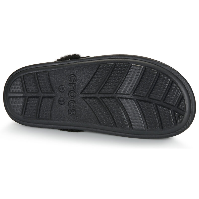 Crocs Classic Fuzz Scuff Nero Pantofole Donna - 7