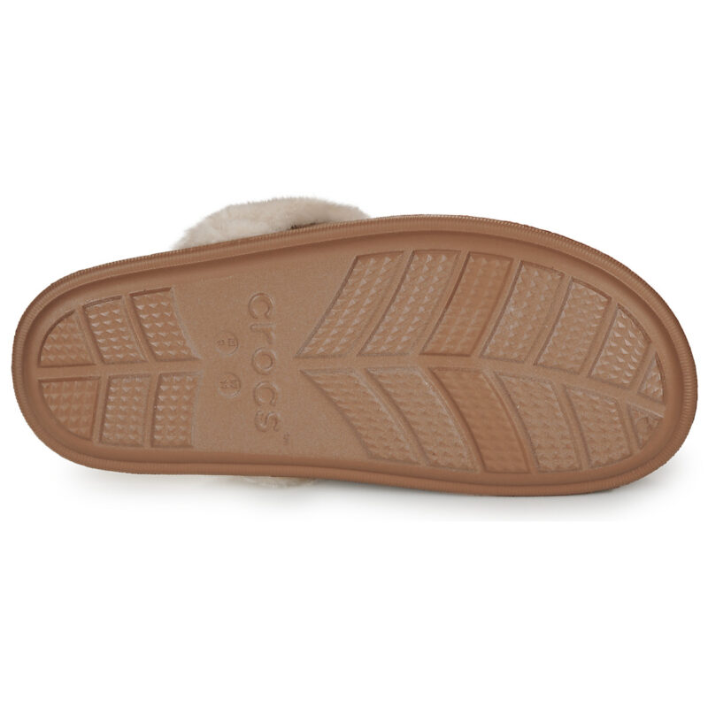 Crocs  Classic Fuzz Scuff  Beige -  Pantofole Donna - 7