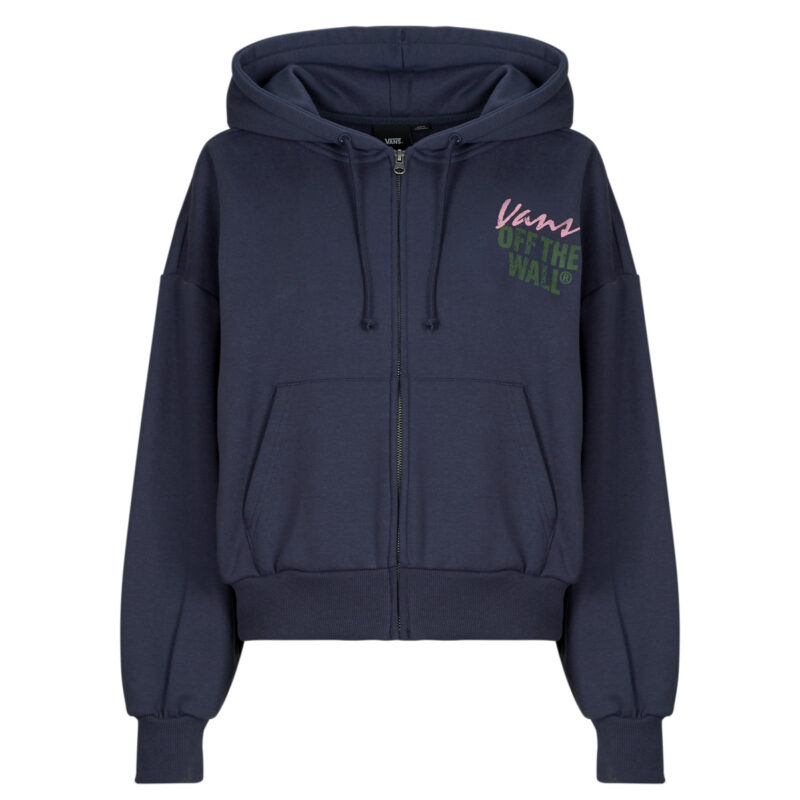 Sudadera con capucha y cremallera Vans Ladywall Retro Azul para mujer - 1