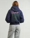 Sudadera con capucha y cremallera Vans Ladywall Retro Azul para mujer - 2